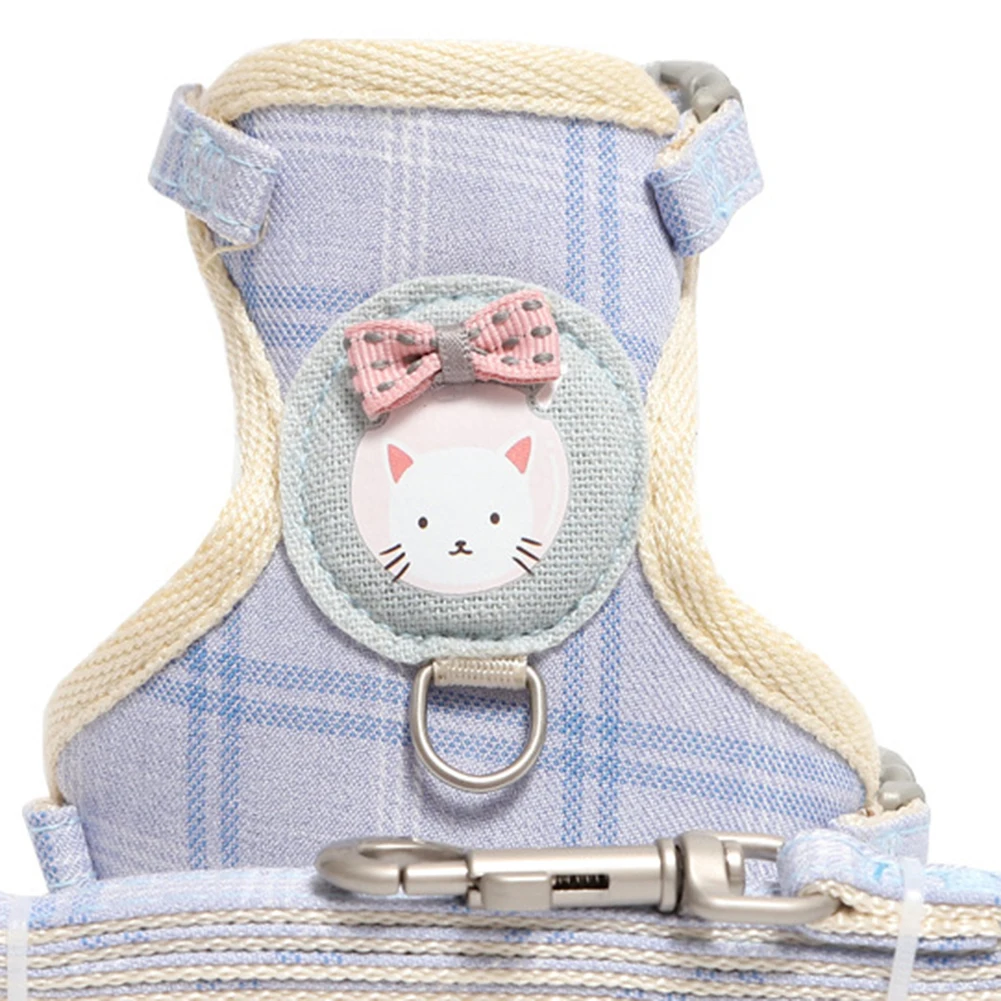 Поводок для прогулок на улице с принтом котят регулируемый нагрудный ремень