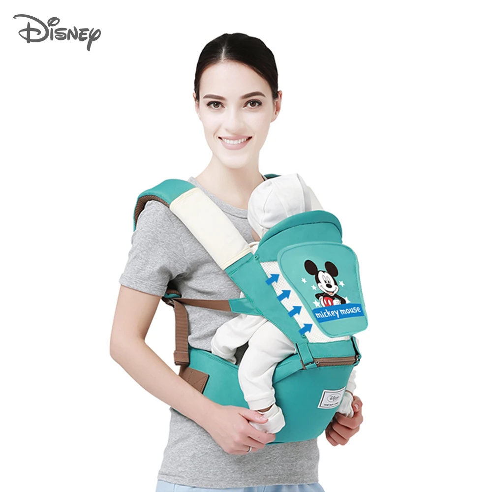 

Эргономичный Детский рюкзак Disney Mouse, слинг-Хипсит для переноски детей, мягкий детский рюкзак-кенгуру для путешествий для новорожденных 0-36 м...