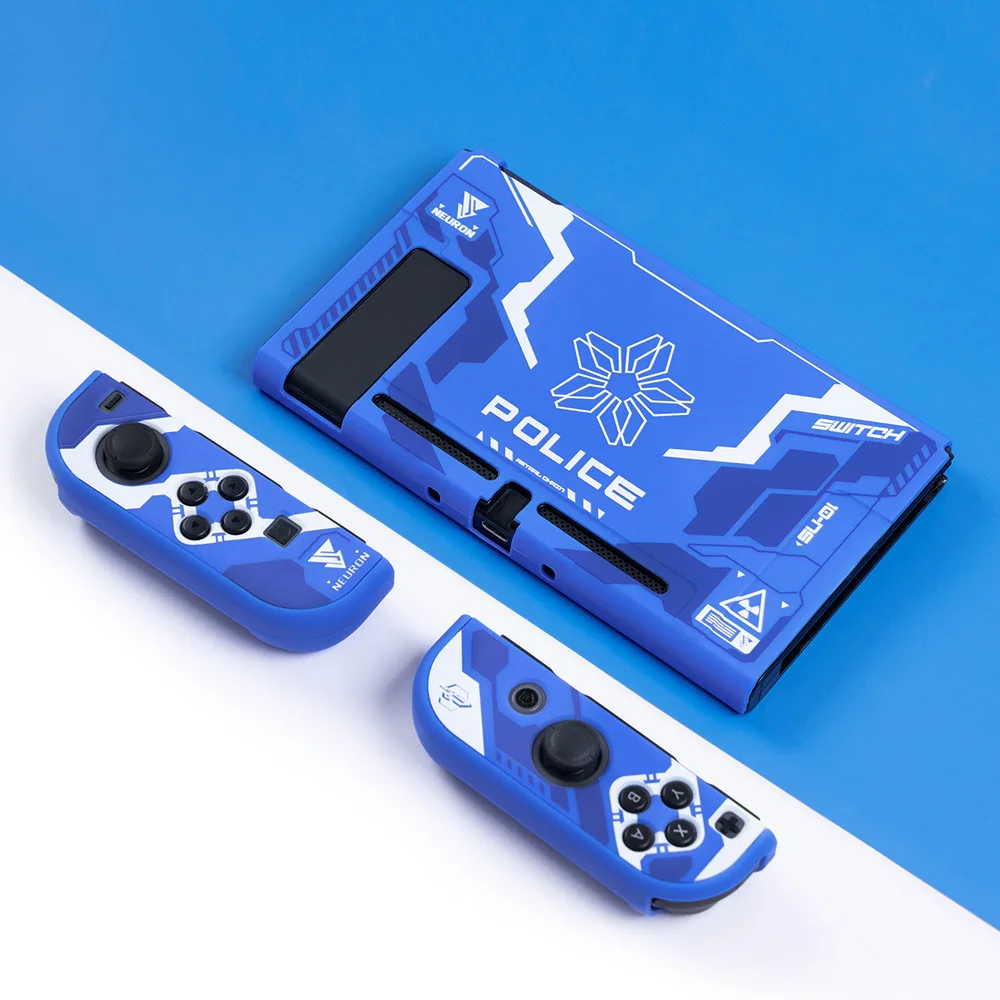 

Dockable Case for Nintendo Switch Astral Chain theme Case Tempered Glass Screen Protector & Plastic Color Print Case