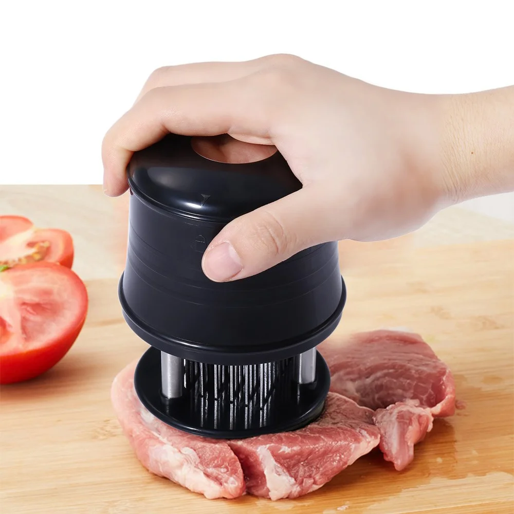 

Stainless Steel Meat Tenderizer 56 Blades With Safely Lock Kitchen Gadgets Cooking Barbeque Tools