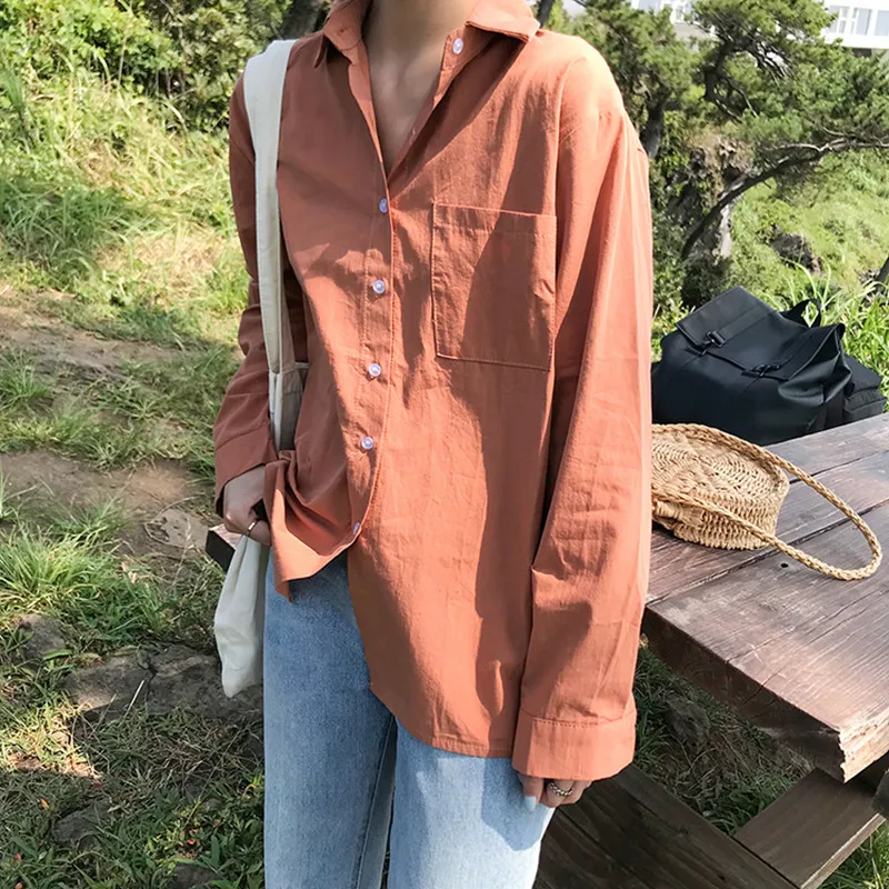 5 видов цветов 2021 Краткая Стиль однотонные Женские топы и блузки повседневные