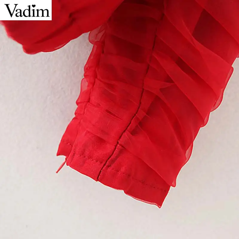 Женское элегантное платье vadim красная куртка бомбер лоскутное изделие из органзы