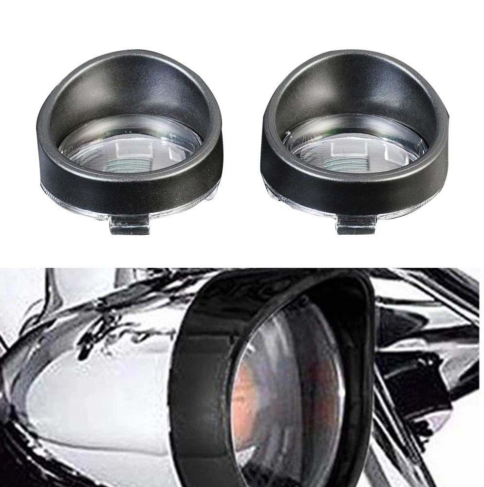 

Turn Signal Light Blinker Bezels Indicator Lens Trim Ring Visor Cover For Harley Touring FLHX FLTRI FLHRS Turn Signal lens Cover