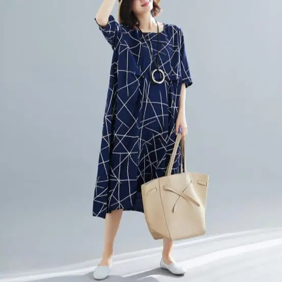 Женское длинное платье 2020 Макси летнее шифоновое с винтажным принтом свободные