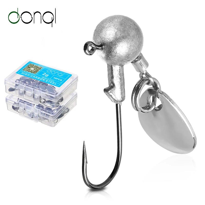 DONQL 5 шт. Lead Jig Head рыболовный крючок 2g 4g приманка со свинцовым для ловли на приманку