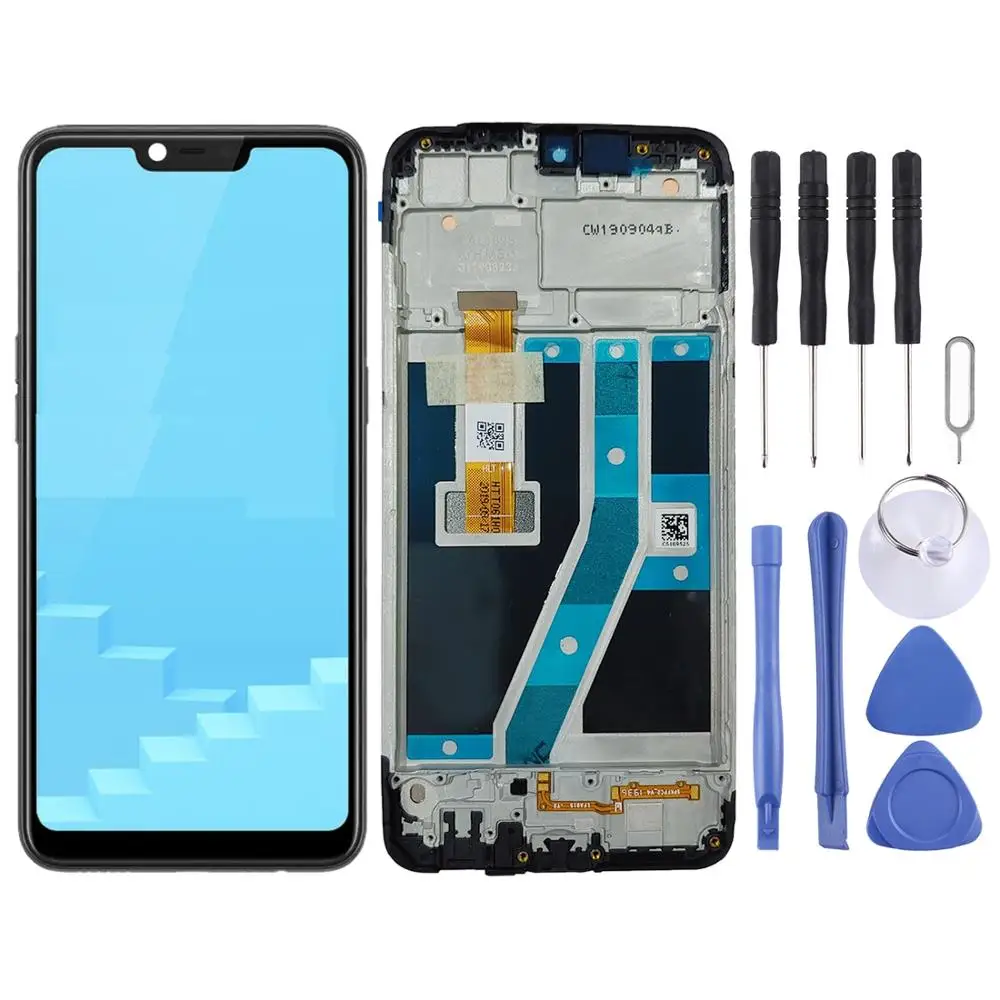 ЖК экран и дигитайзер полная сборка с рамкой для OPPO Realme C1 / A1K|Экраны мобильных