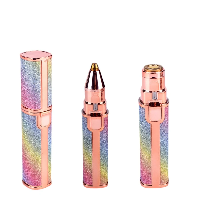 

Female Body Facial Lipstick Shape Hair Removal Women Painless Razor Shaver Portable 2 IN 1 Electric Epilator Eyebrow Trimmer