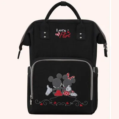 B114 Disney Новая модная сумка для подгузников, рюкзак большой емкости, Детская сумка, сумка для подгузников для ухода за ребенком, USB нагрев - Цвет: B114