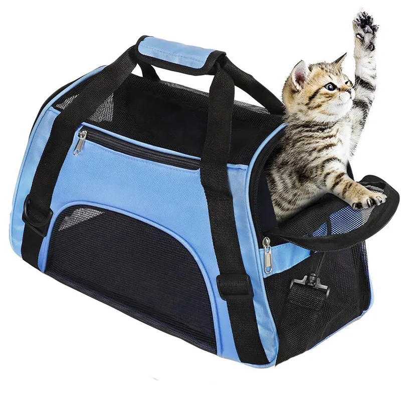 

Cat Carrier,Soft-Sided Pet Travel Carrier for Cats,Dogs Puppy Comfort Portable Foldable Pet Bag Bags for Small Dogs Foldable