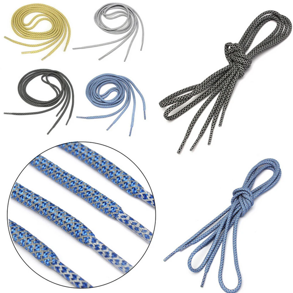 1 пара светоотражающих ботинок бегуна 120 см шнурки видимые безопасные круглые на