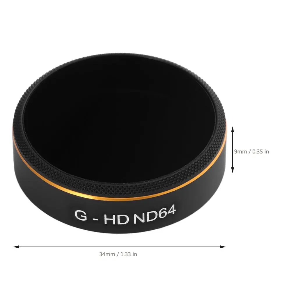 

PGY Lens Filters ND64 Camera Filter Spare Parts for DJI Phantom 4 Pro RC Drone Aviation Aluminum-Alloy Compact Size