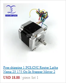Nema 23 шаговый двигатель 2 фазы 4-Leads 270 Oz-in/180Ncm 76 мм CNC 3d принтер 23HS8430 1,8 deg XINHUANGDUO