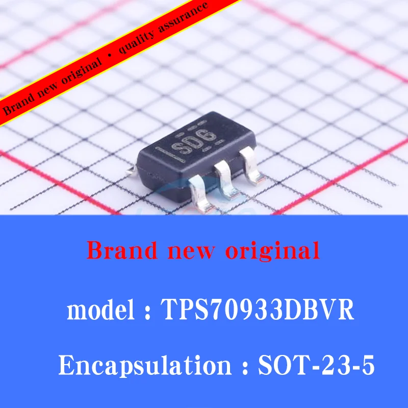 

20/pcs Lot Brand new original TPS70933DBVR silk screen SDG SOT23-5 3.3V 150mA low dropout linear regulator chip