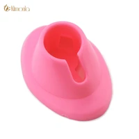 1pcs silicone wearable nail polish holders nail polish stand ring nail art tips nail polish tools bottle display for women girls