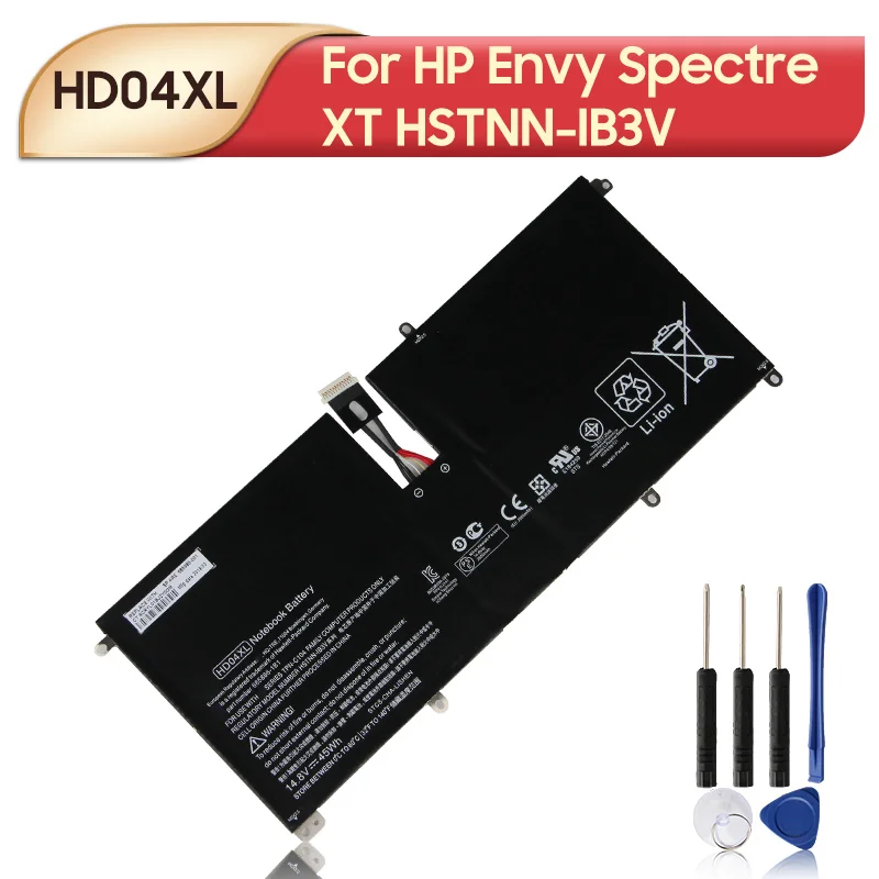 

Original Replacement Laptop Battery HD04XL For HP Envy Spectre XT HSTNN-IB3V 13-2120tu TPN-C104 13-2095ca 685989-001 45Wh