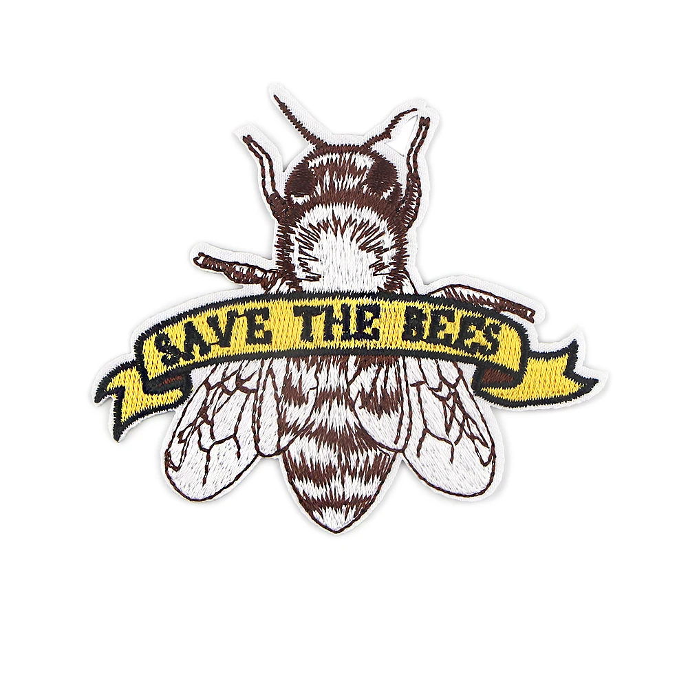 1 шт. патчи для одежды с надписью SAVE THE BEES | Канцтовары офиса и дома
