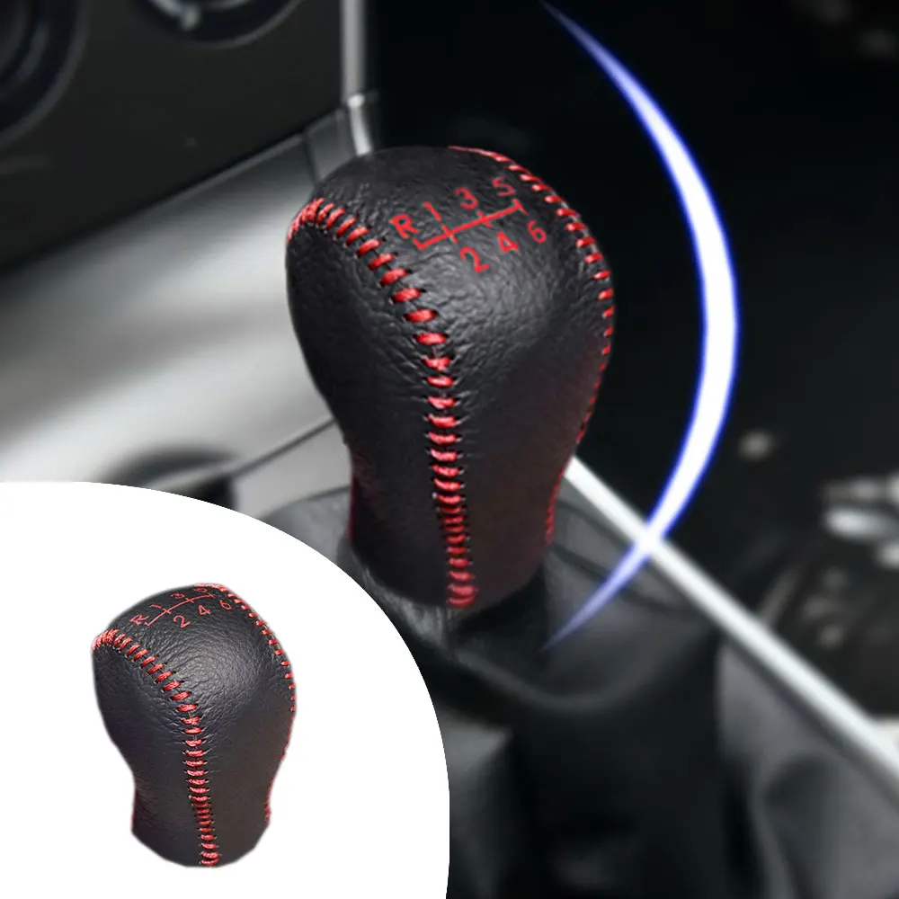 

Non-slip Leather Gear Shift Knob Cover MT for Mazda3 06-13 Mazda6 06-13 Axela 2016 CX-3 2015 6 Speed Manual Shift Lever