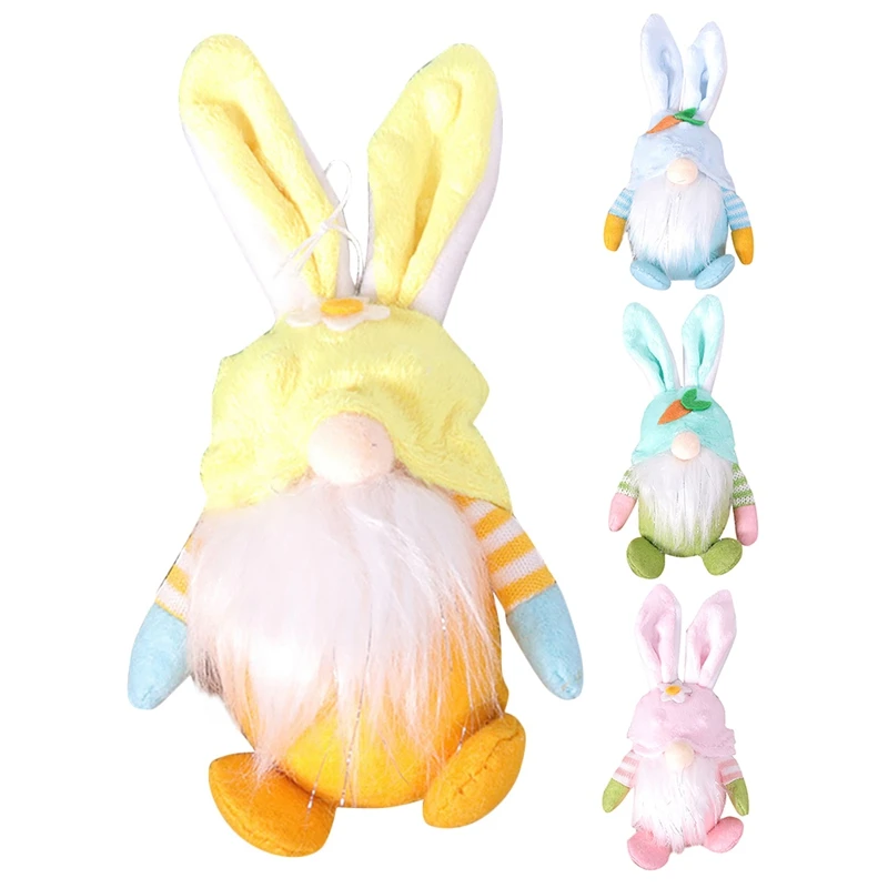 

Easter Gnomes Bunny Decoration Dwarf Faceless Doll Plush Rabbit Doll Easter Plush Home Party Decorations Kids Toys