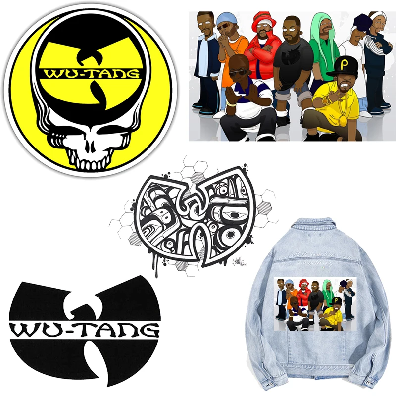 Wu Tang Clan патчи Термальность наклейки на одежде термонаклейки для одежды