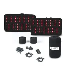 DGYAO 660nm LED Red Light and 880nm Near Infrared Light Therapy Devices for Pain Reliever Wearable Wrap for Low Back Neck