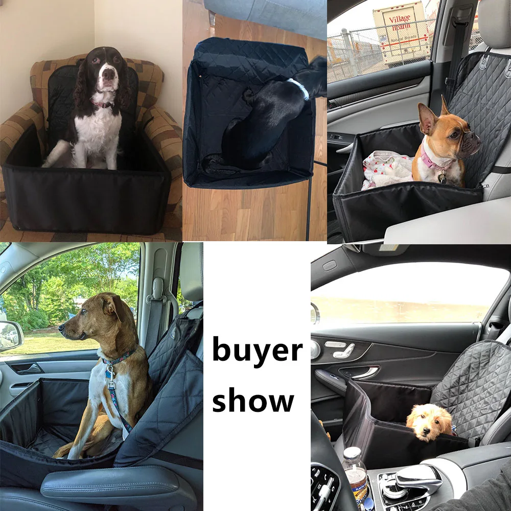 Pet Dog Car Seat Cover 2 in 1 Dog Car Protector Transporter Waterproof Cat Basket Dog Car Seat Hammock For Dogs In The Car images - 6