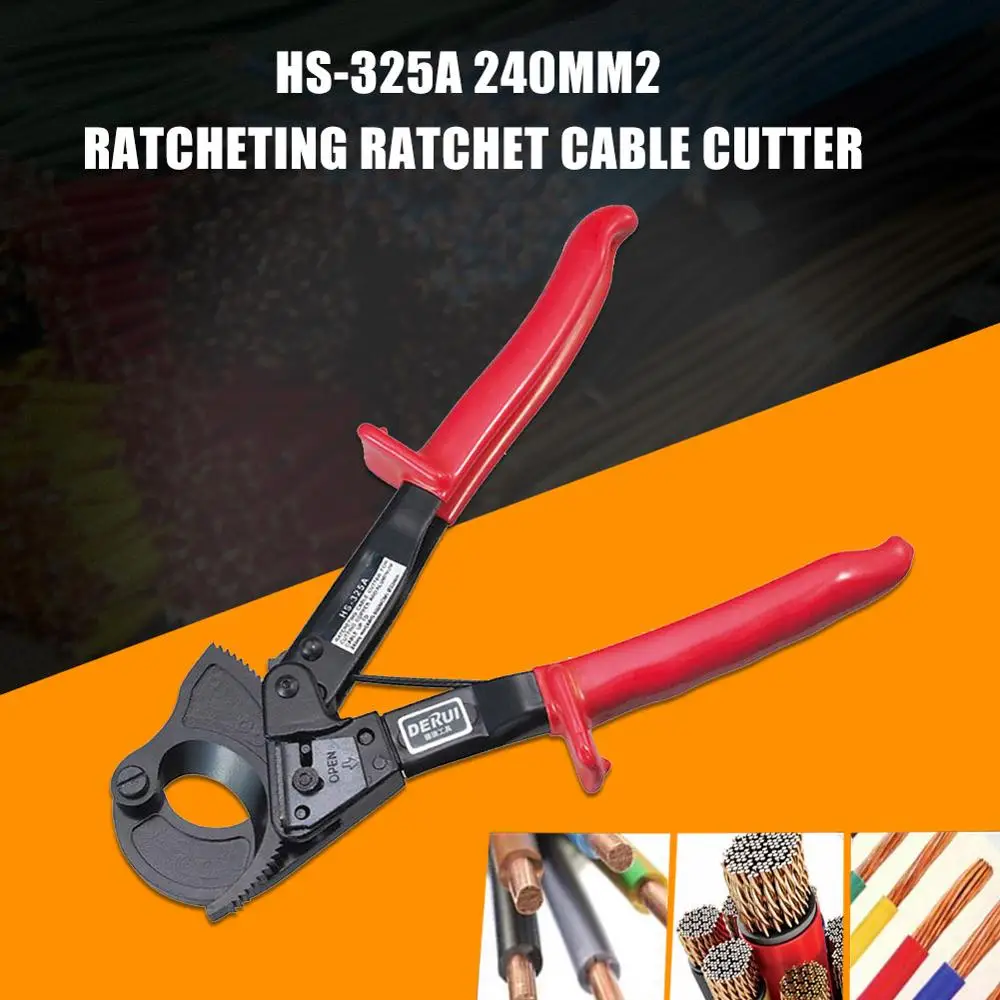 HS 325A 240mm2 Ratcheting трещотка кабельный резак Германия дизайн провода