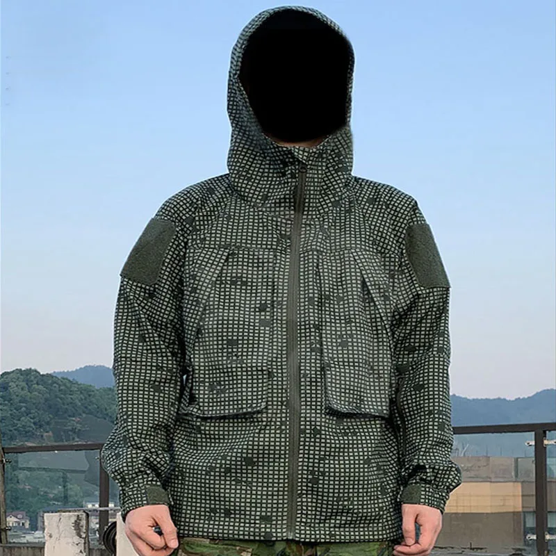 Тактическая легкая куртка Desert Night камуфляжный кардиган теплый плащ ткань в стиле