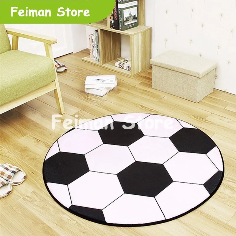 Новый полиэстер анти-футбольный мяч круглый ковер компьютерный стул коврик