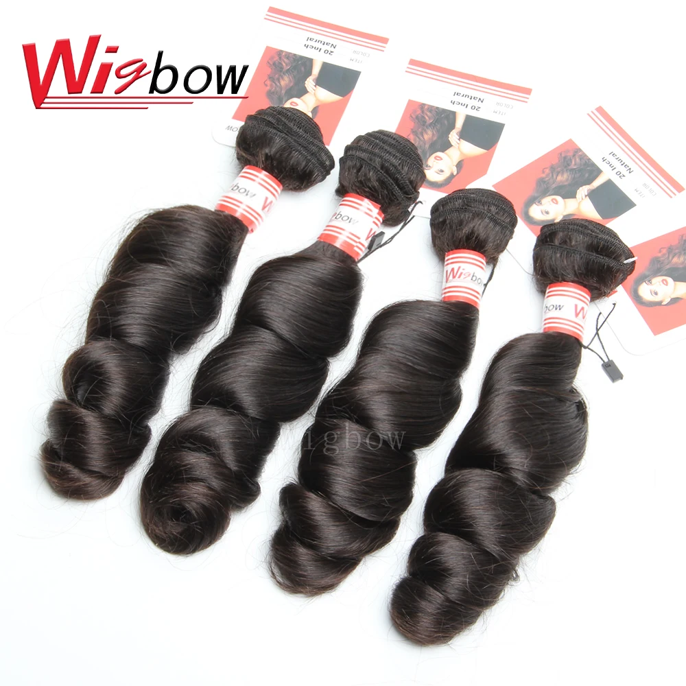 Волосы Wigbow OneCut волнистые перуанские волосы пучки 100% человеческих волос пучок 3/4
