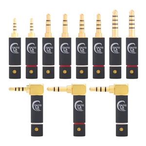 Штекеры для наушников PAPRI DIY 2,5 мм3,5 мм4,4 мм, разъем Hi-Fi для ремонта наушников, аудиоразъем Hi-Fi из чистой латуни с позолоченным разъемом для наушников