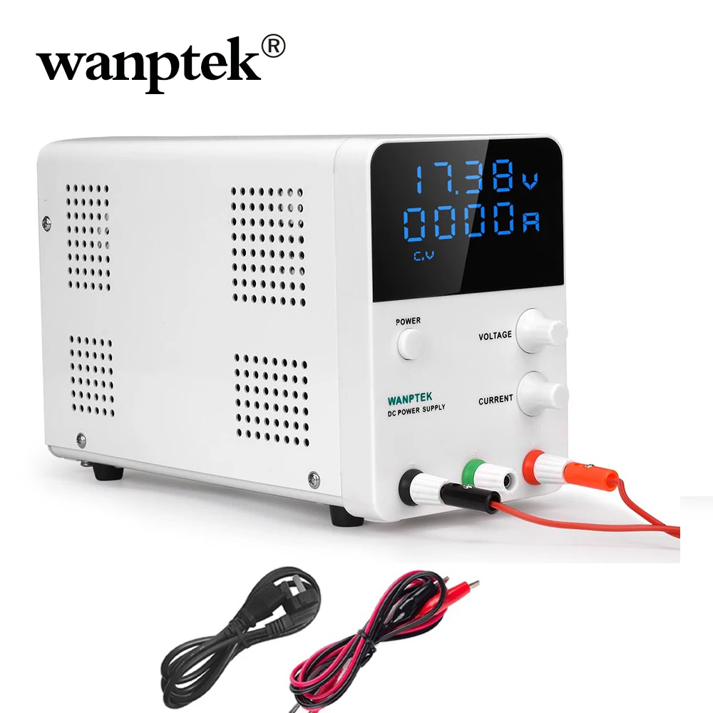 Wanptek Регулируемый импульсный источник питания, лабораторный источник питания постоянного тока с переменной мощностью 60 в 30 в 10 А 5 А, регулируемый силовой модуль, цифровой лабораторный источник питания