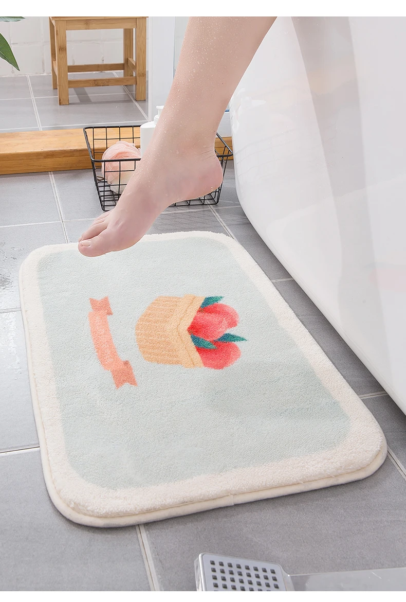 

New lambswood rug floor mat, bedroom bedside mat, bathroom door, antiskid absorbent mat, entrance mat, entrance mat