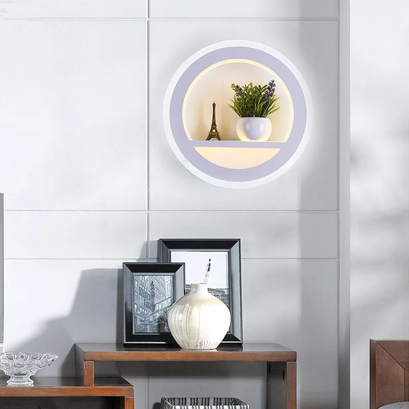 LED Wall Lamp Dimmable 2.4G Remote Control Modern Bedroom Living Room Decoration Lighting Light With Flower And Tower 29W | Лампы и