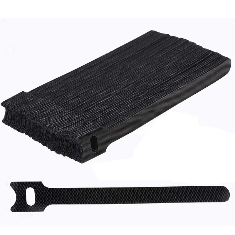 

Reusable Cable Ties, Adjustable Cord Straps, Cable Organizer, Cord Wrap and Hook Loop Cords Management 6 Inches