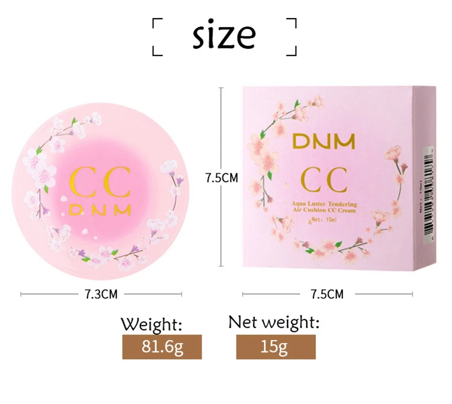 2 цвета воздушная Подушка BB CC крем консилер увлажняющий тональный отбеливающий
