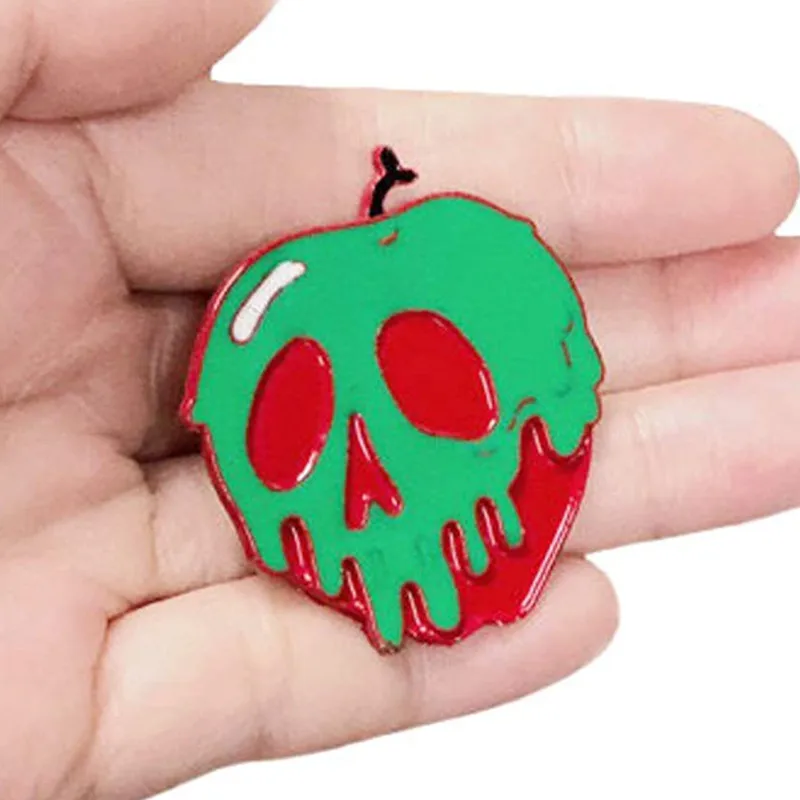 Ядовитый яблочный сок зернистая Шпилька эмалированные металлические значки