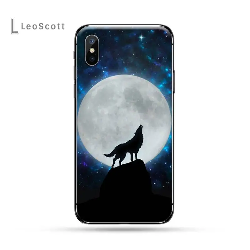 

Cute Snow Wolf Phone Case for iPhone 11 12 pro XS MAX 8 7 6 6S Plus X 5S SE 2020 XR mini