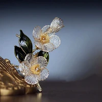 new 2021 handmade jewelry net flower elegant fancy lady creative vintage brooches pin