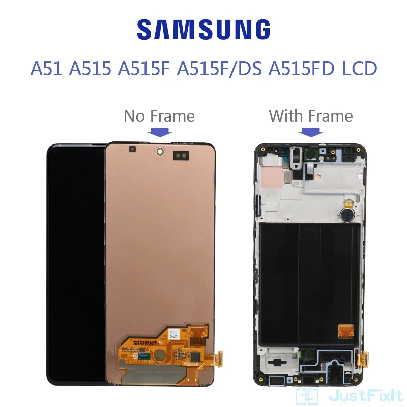 

Samsung Galaxy A51 A515 LCD Display Touch Screen Digitizer A515FN/DS Sensor Glass Assembly Replacement For Samsung A51 lcd