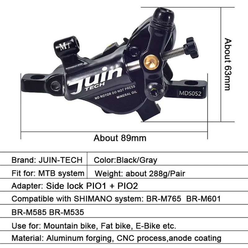 Juin Tech M1 Гибридный гидравлический MTB дисковый тормоз горный велосипед тормозной