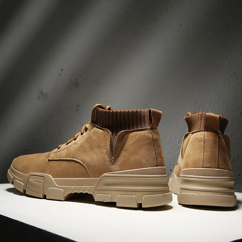 

Повседневные кроссовки, рабочая обувь, мужские ботинки, Уличная обувь, мужская обувь на плоской подошве, новинка 2020, дышащие кроссовки