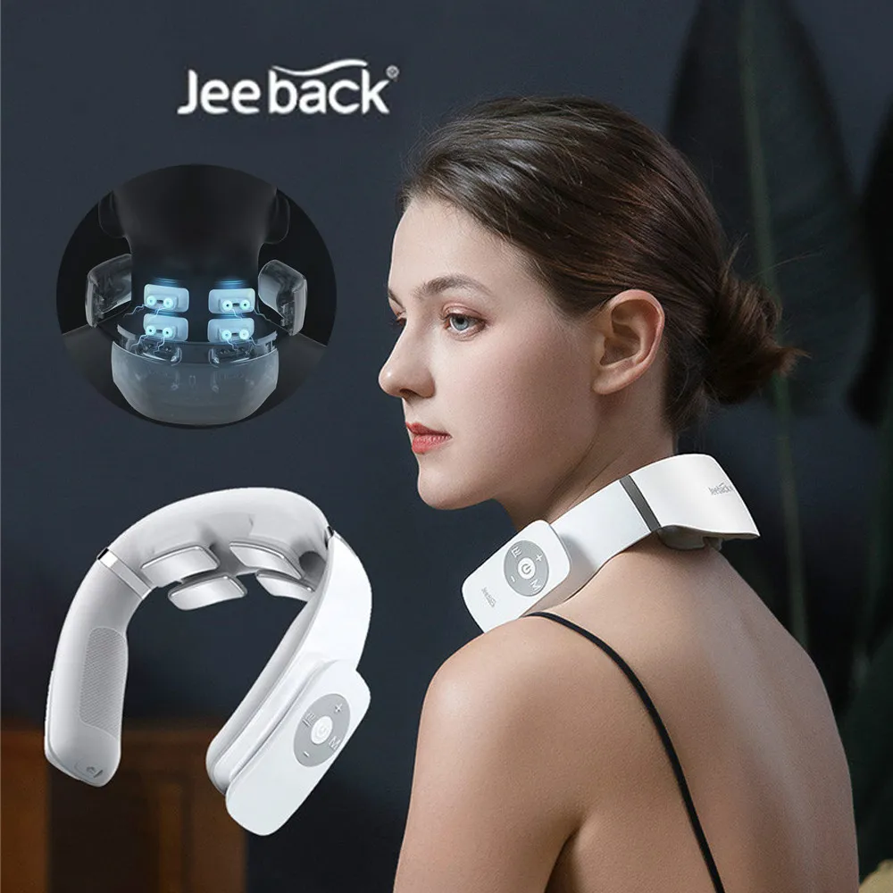 

Подушка-массажер для шеи Jeeback G3, беспроводная, 4 вибратора