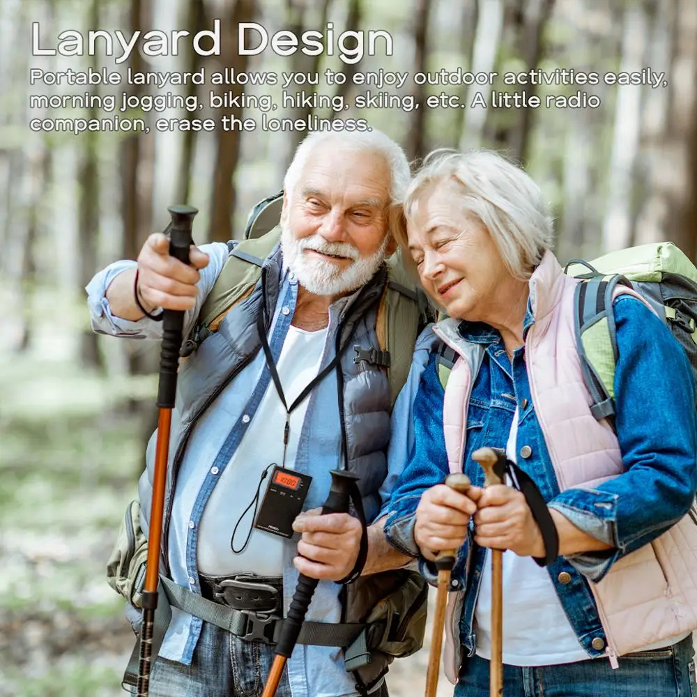 Портативный карманный мини радиоприемник с будильником PRUNUS J 125 AM/FM наушниками 12