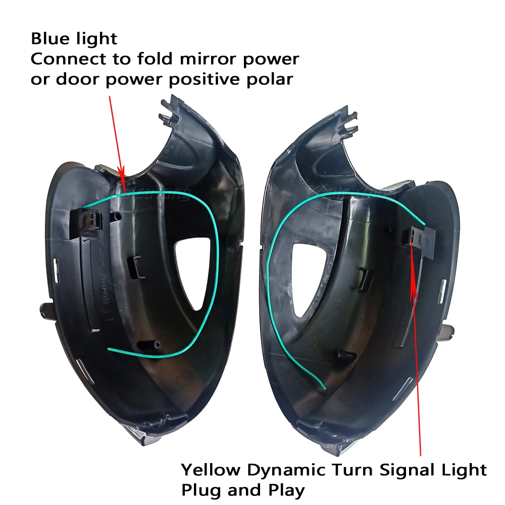 

For VW Golf 6 MK6 GTI 6R line VI R20 Touran LED Turn Signal Light Side Wing Mirror Dynamic Repeater Indicator Sequential Blinker