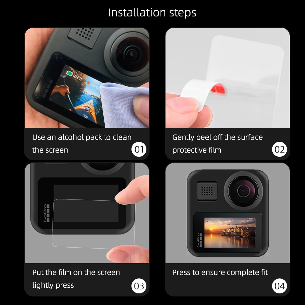 2/3 закаленное стекло для защиты экрана GoPro Max спортивная Экшн камера экран монитор