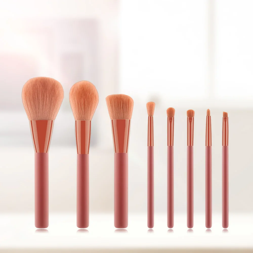 

8 Pcs/Set Professional Makeup Brush Set Tools Powder Foundation Eyeshadow Lip Eyeliner Blush Face Cosmetic Brushes