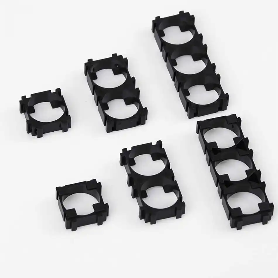 

10Pcs/lot 18650 Lithium Plastic Battery Holder Safety Anti Vibratio Cylindrical Cell Battery Stand Bracket For DIY Fixed Battery