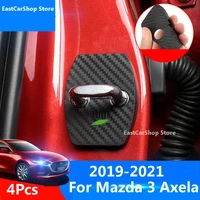 for mazda 3 axela 2019 2020 2021 2022 car door lock cover protective buckle cover stop anti rust car carbon fiber accessories