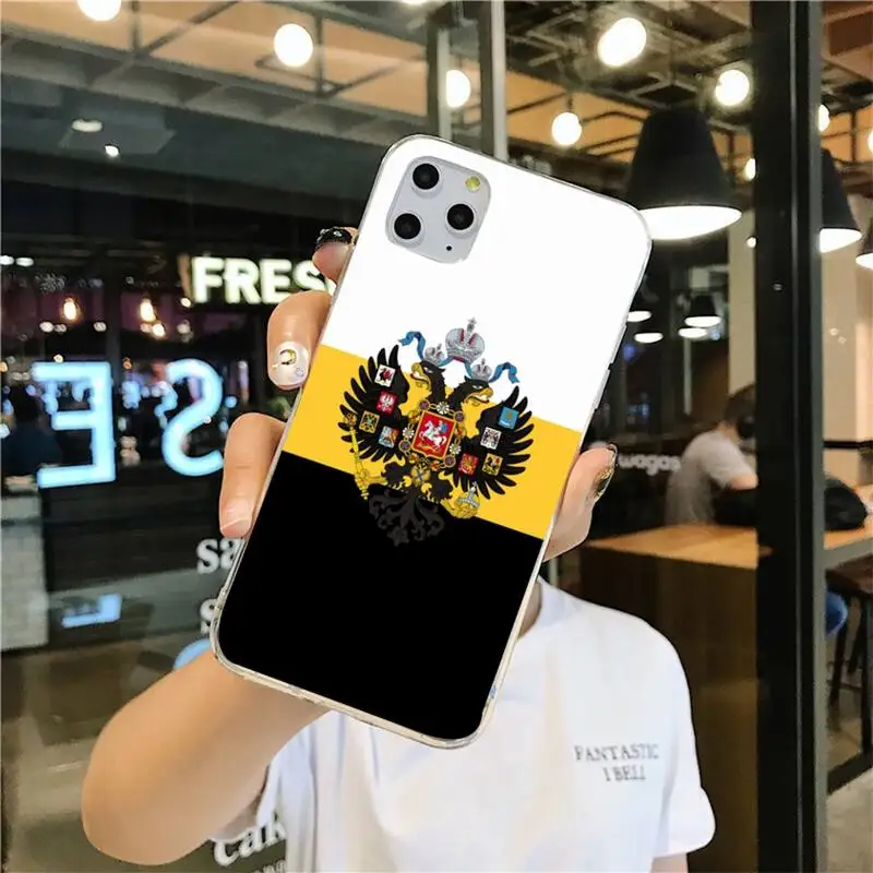 YJZFDYRM чехол с российским флагом для мобильного телефона iPhone 11 pro XS MAX 8 7 6 6S Plus X 5S SE 2020