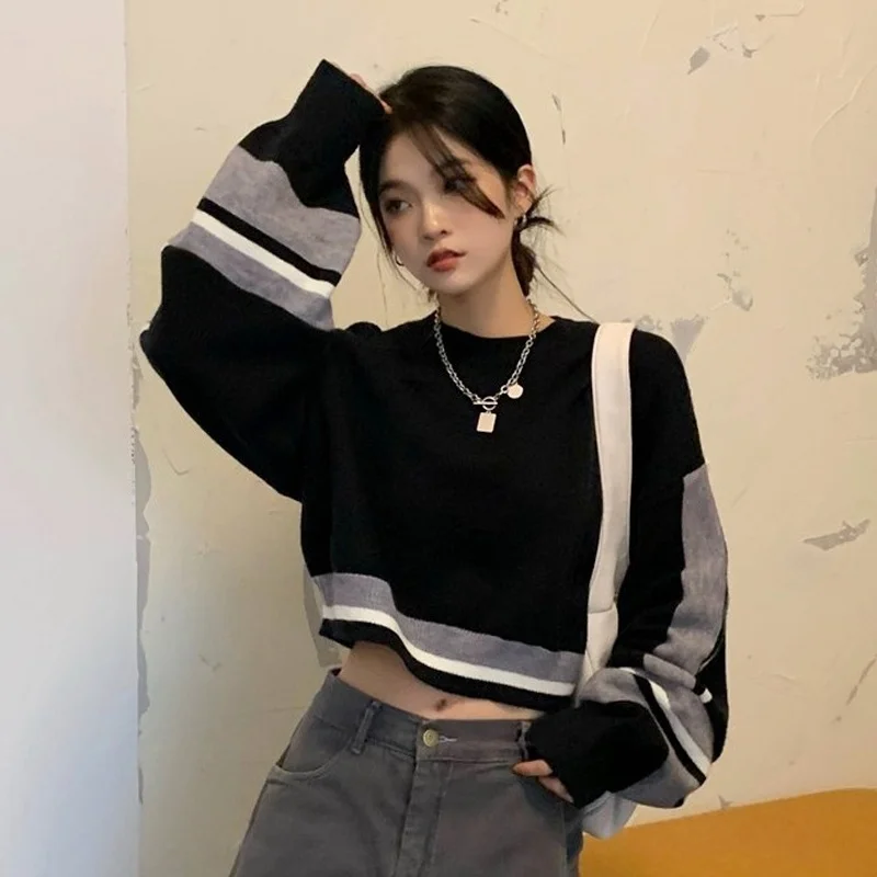 Короткий свитер для женщин Свободная верхняя одежда популярная 2021 Rac | Женская